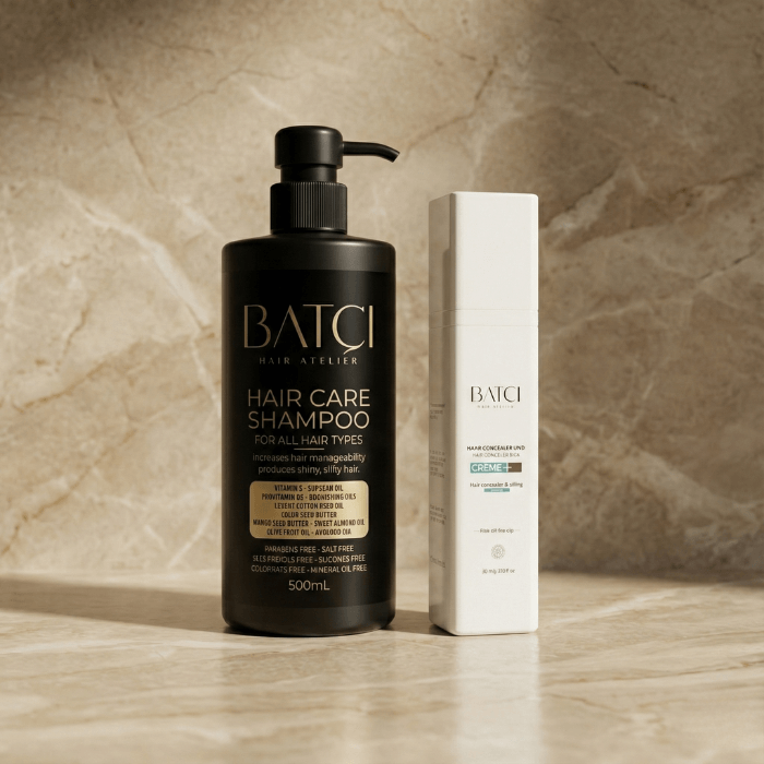 Batci Bundle : 1x Haar-Concealer 50ml & Shampoo 500ml
