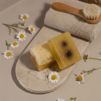 Kamille Luffa Seife – Beruhigende Pflege & sanftes Peeling